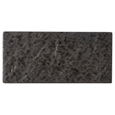 Black Gold Crystal 23.5cm Rectangular Plate (240×112x12mm) KY7089-04