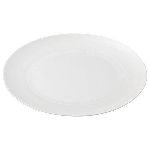 Moire White 28cm Round Plate (285&times;20mm) KY7005-7