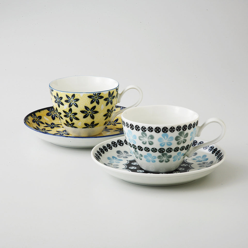 Pair Coffee Cup &amp; Saucer  64-55-61