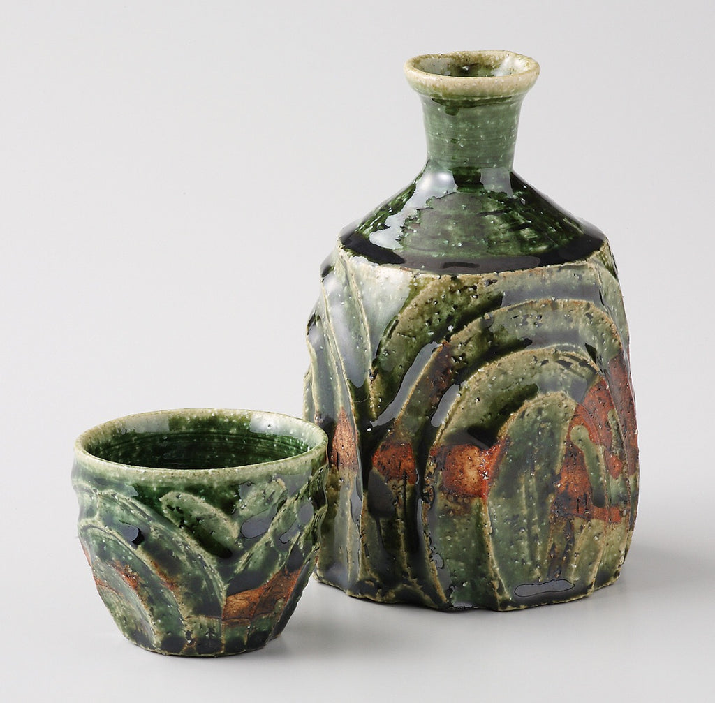 Handcrafted Sake Carafe Set 19-51-43
