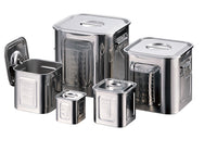 18-8 Stainless Square Kitchen Pot 8cm