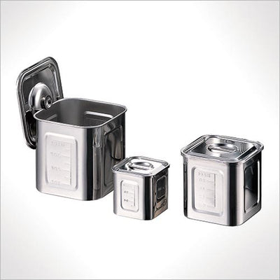 Stainless Kitchen Pot Square 10.5cm